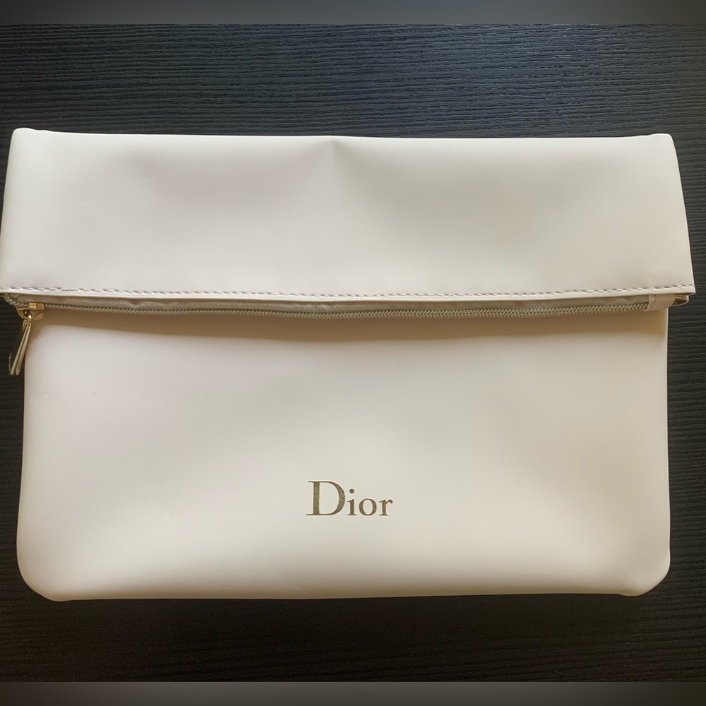 Christian Dior Clutch bag Pouch Ladies Pink Beige vip gift 24×16cm